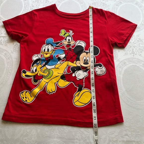 Disney Junior Size 10-12 Mickey Mouse And Friends Red T-Shirt Short Sleeves Tee - Picture 12 of 16